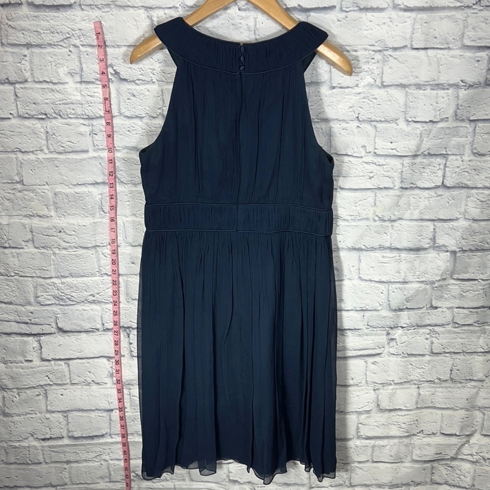 Maggy London dress | above knee length dress| navy blue | size 14